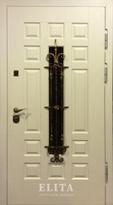 Дверь в квартиру №34 с отделкой мдф шпон