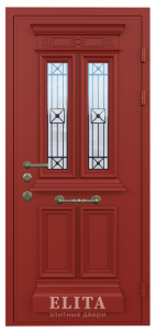 Дверь в квартиру №64 с отделкой массив дуба
