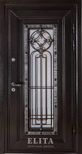 Дверь в квартиру №53 с отделкой порошковое напыление
