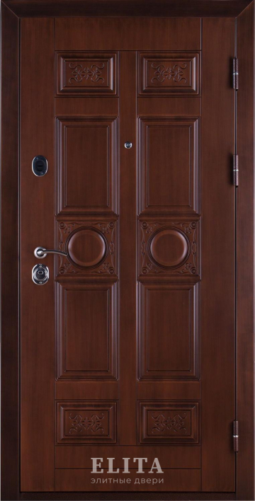 Дверь в квартиру №36 с отделкой мдф шпон